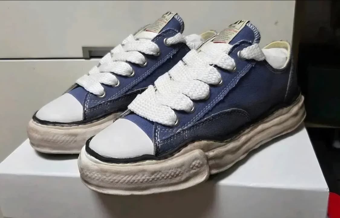 41) 미하라야스히로 피터슨 de솔  캔버스 스니커즈 네이비 상품이미지1