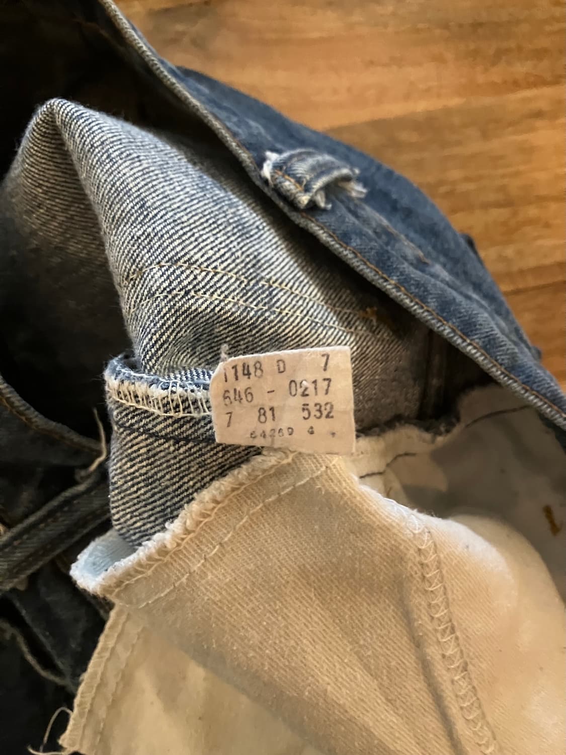 80s USA 빈티지 리바이스 646 벨바텀 데님 팬츠 상품이미지10