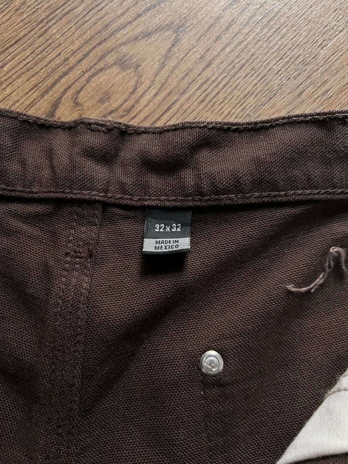 [32]칼하트 USA 다크브라운 더블니 캔버스 워크팬츠 상품이미지5