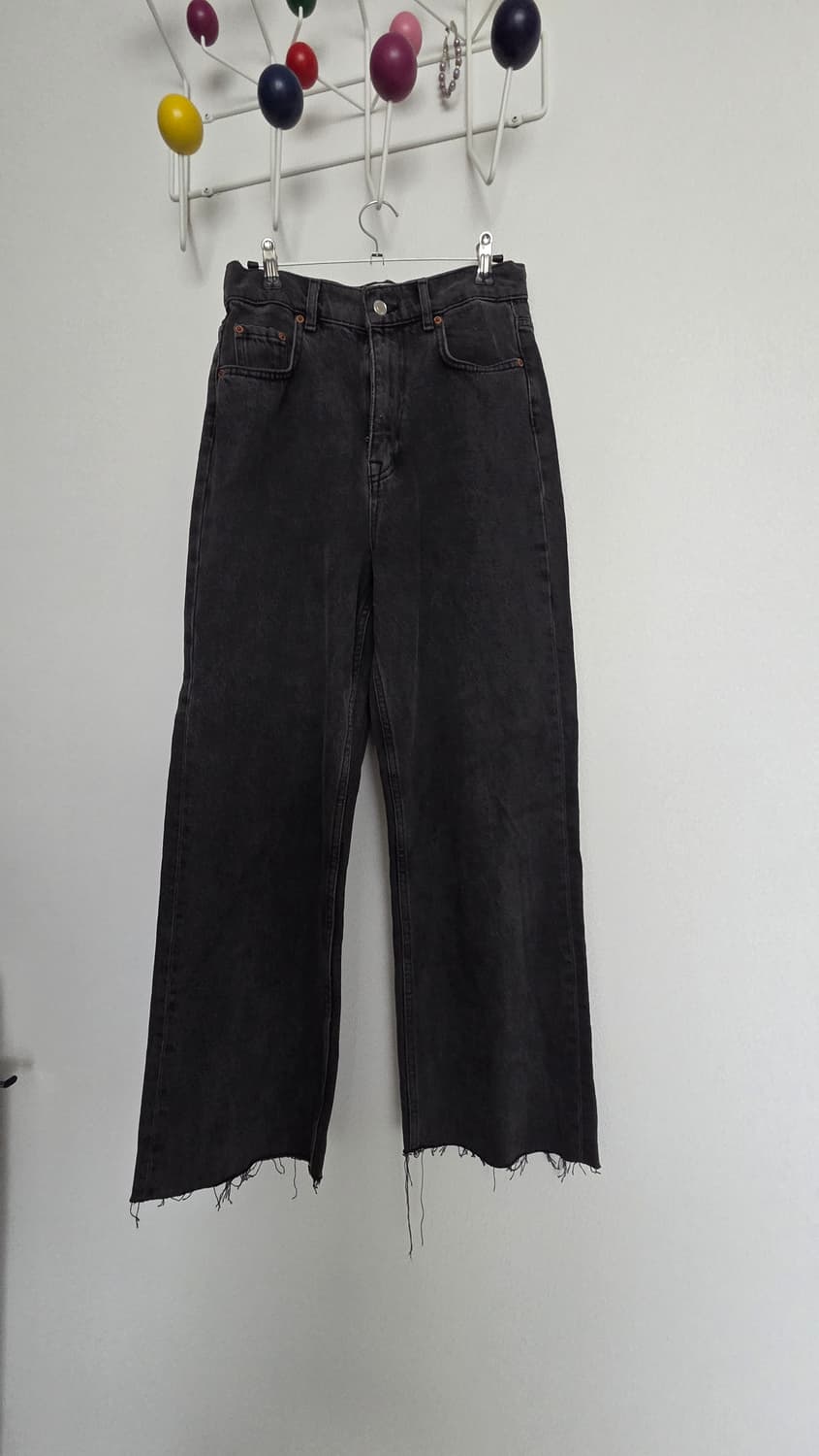 ZARA 와이드 데님 팬츠 블랙 26 상품이미지1