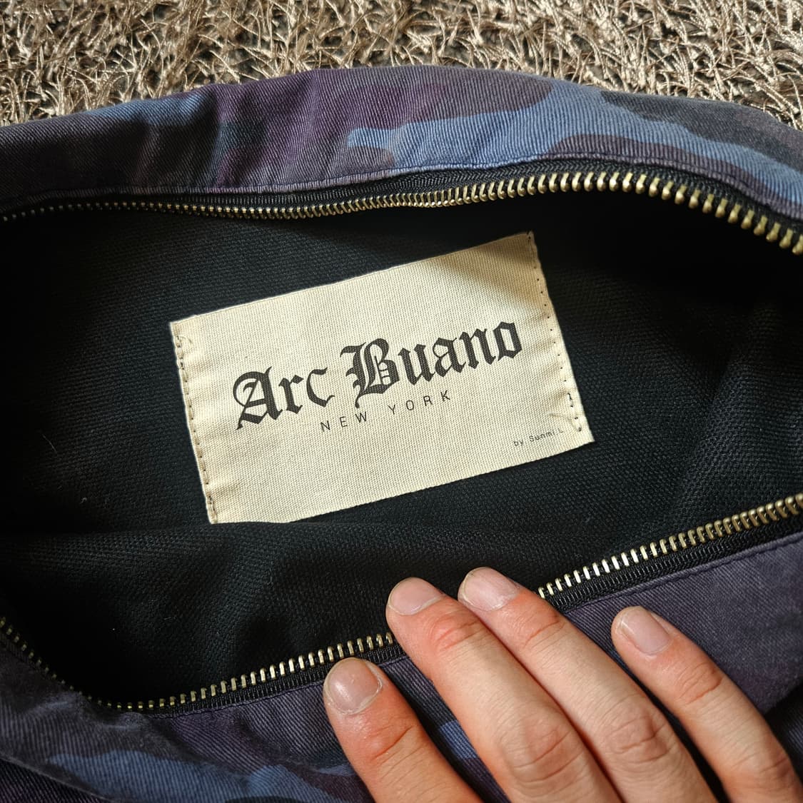 아크부아노(Arc Buano) 스터드 스컬 코튼 클러치  상품이미지5