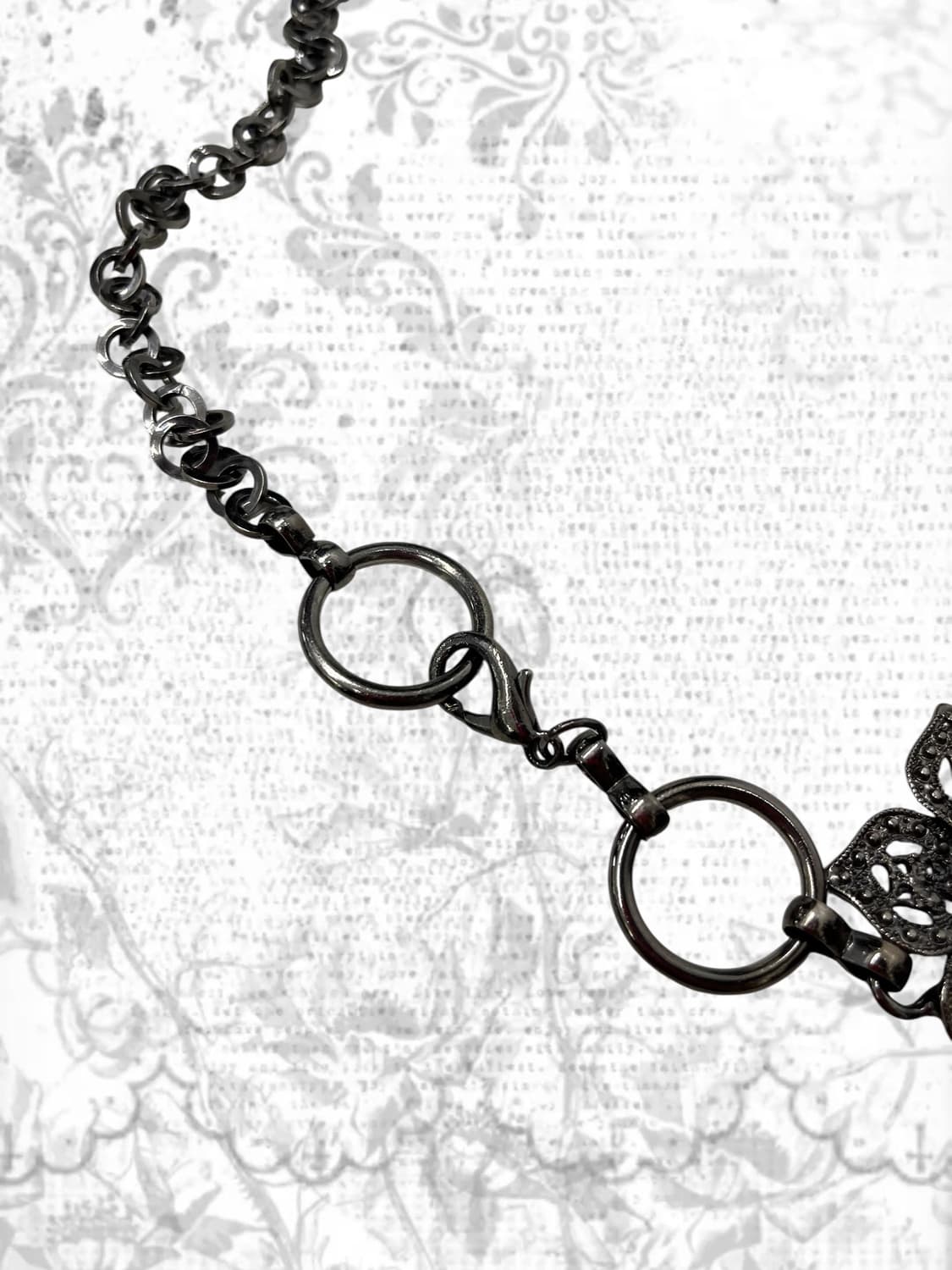 flower cubic chain belt 상품이미지3