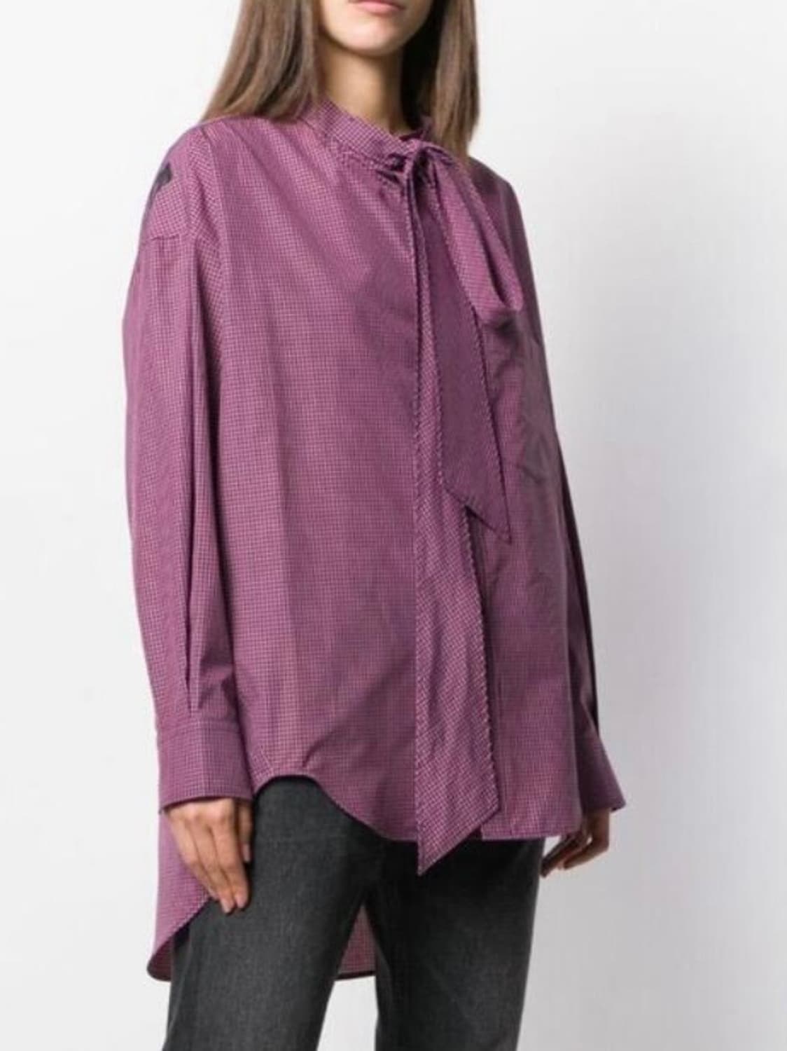 발렌시아가 백로고 체크 뉴 스윙셔츠 상품이미지2