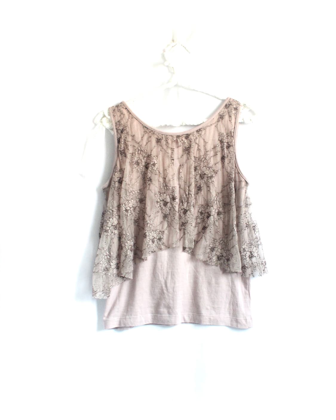 sheer organza layered Apricot camisole 상품이미지4