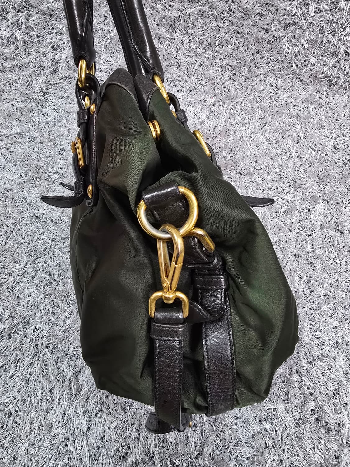 프라다 나일론 금장 토트백 숄더백 상품이미지4