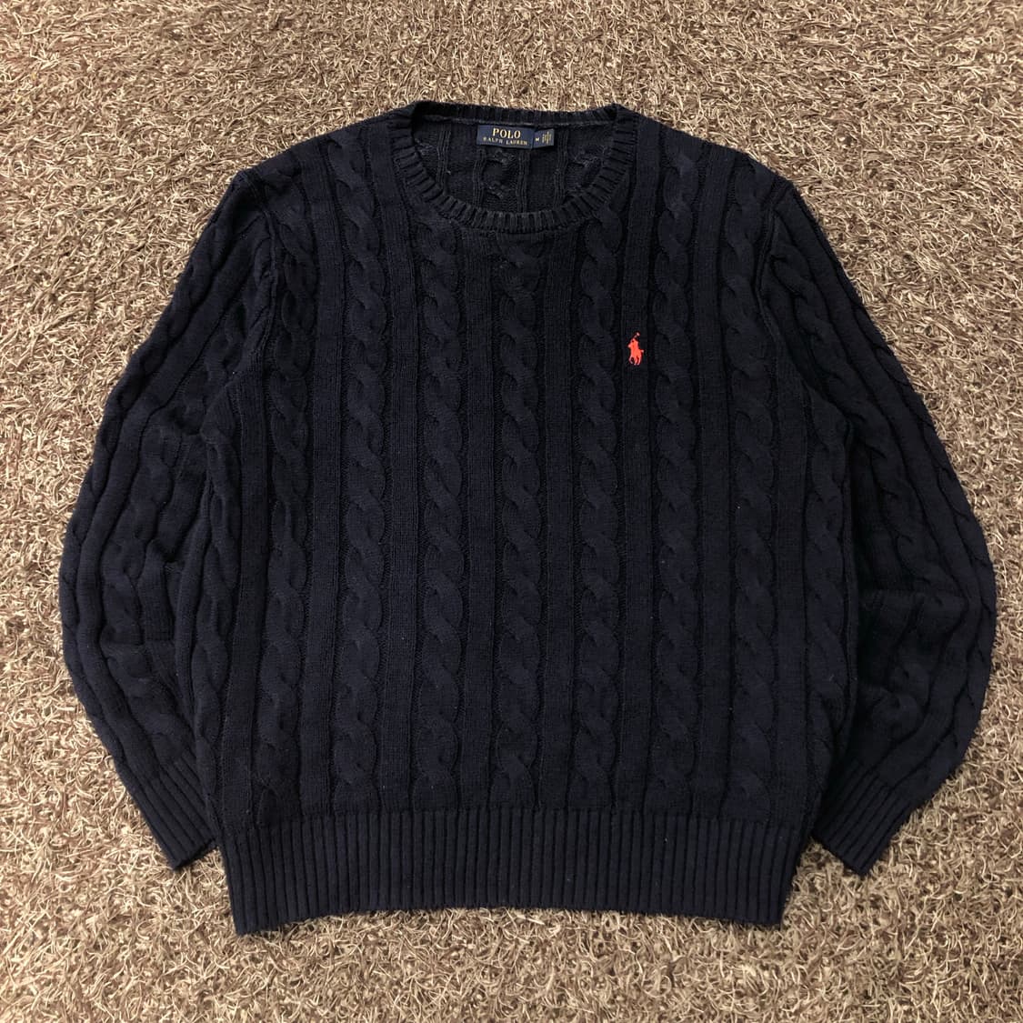 폴로 랄프로렌 네이비 케이블 니트 상품이미지2