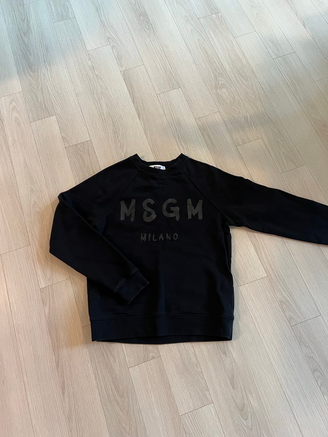 MSGM 블랙 맨투맨 L 상품이미지1