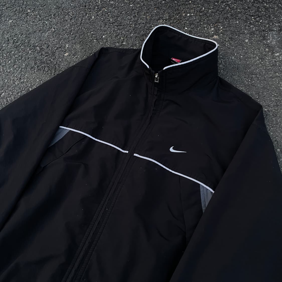 90s 팀 나이키 올드스쿨 백로고 바람막이 빅스우시 트랙자켓 L 상품이미지4