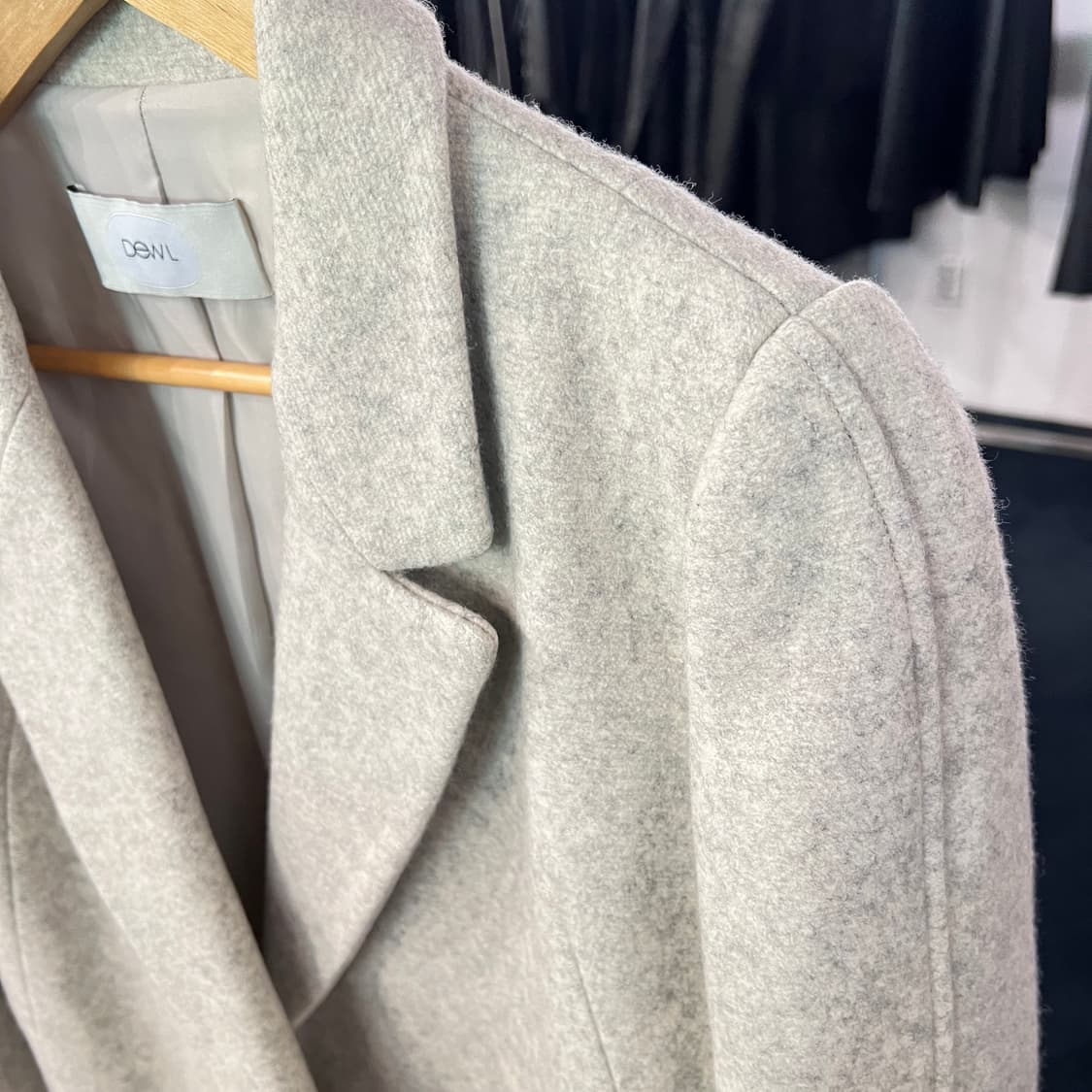 [55] DEWL 듀엘 울 싱글코트 멜란지그레이 상품이미지3