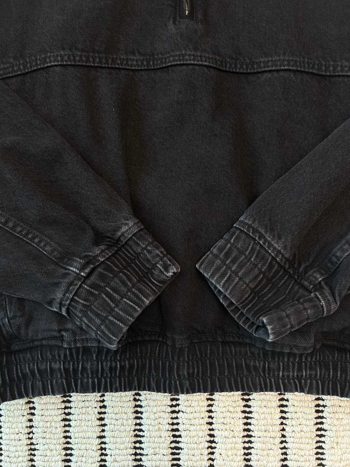 자라(zara) 흑청 데님 오버롤 상품이미지3