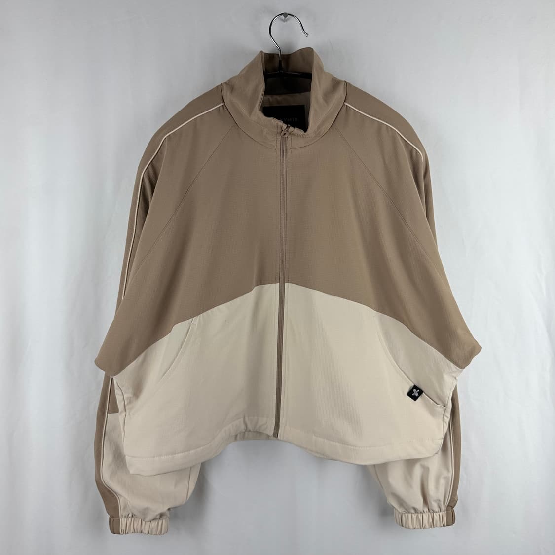 (S) 젝시믹스 크롭 우븐 투톤 자켓 베이지 상품이미지2