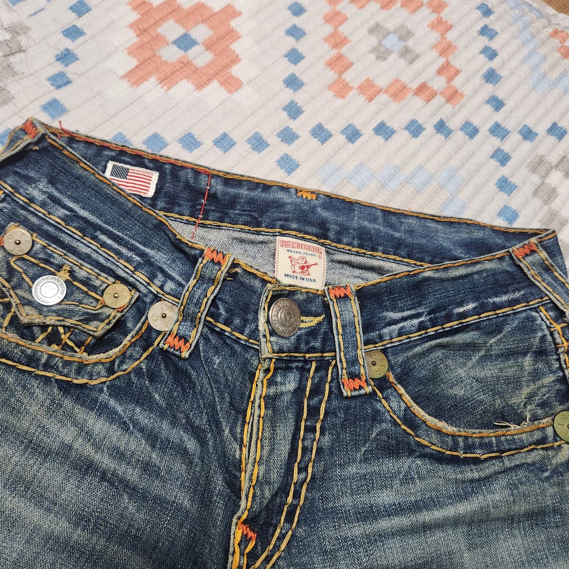 트루릴리젼U.S.A 빌리 슈퍼 T 데님 청바지 34 상품이미지2