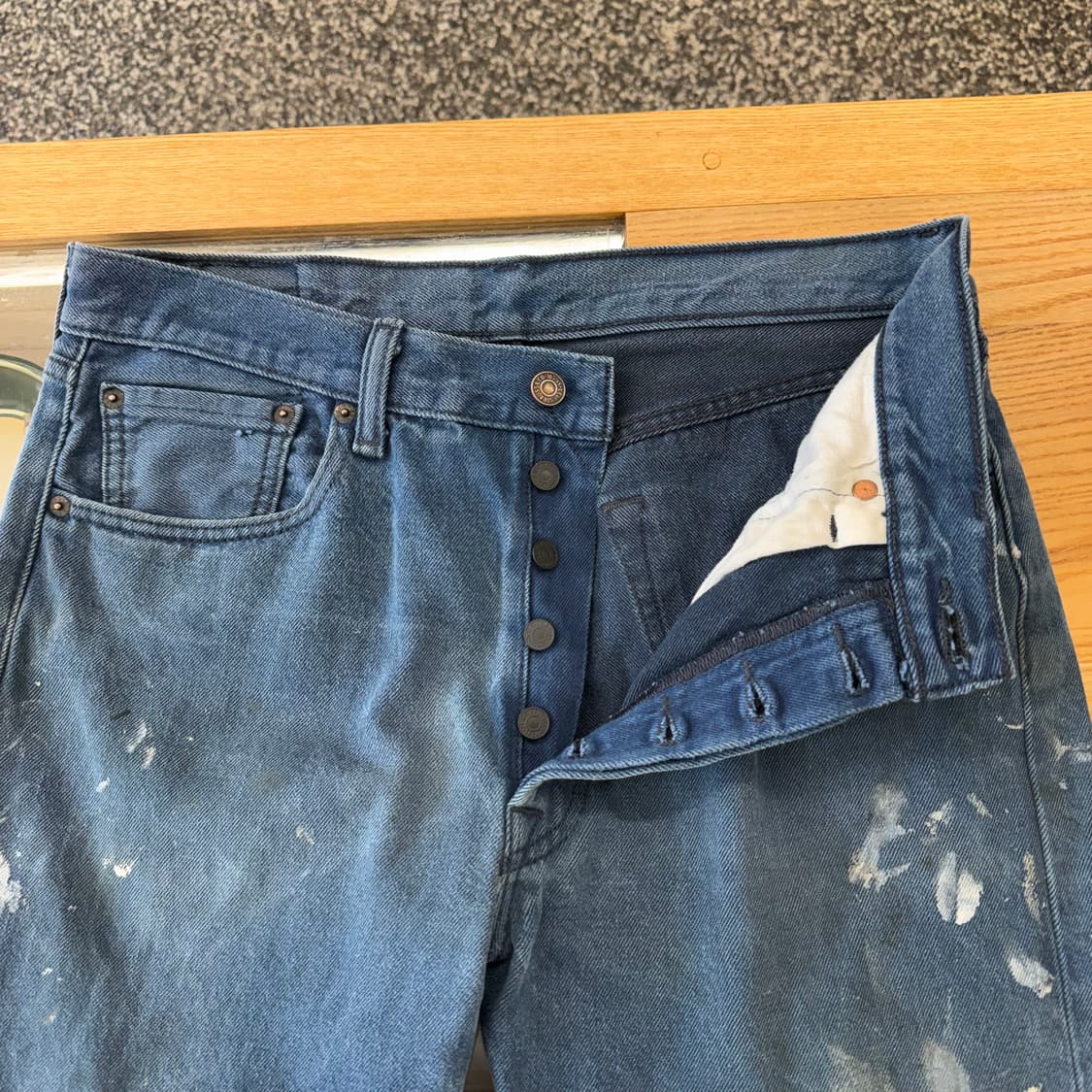 리바이스 501 더티 에이징 스트레이트 진 (32)   상품이미지6