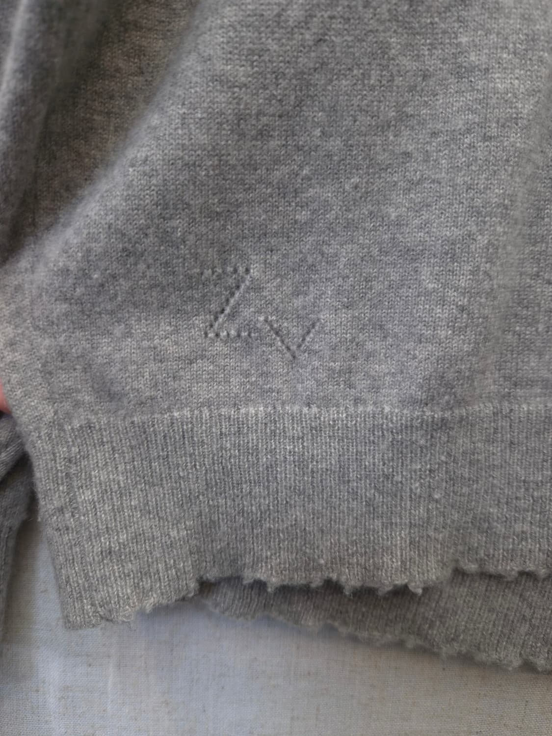 자딕앤볼테르 그레이 캐시미어 니트 L 상품이미지4