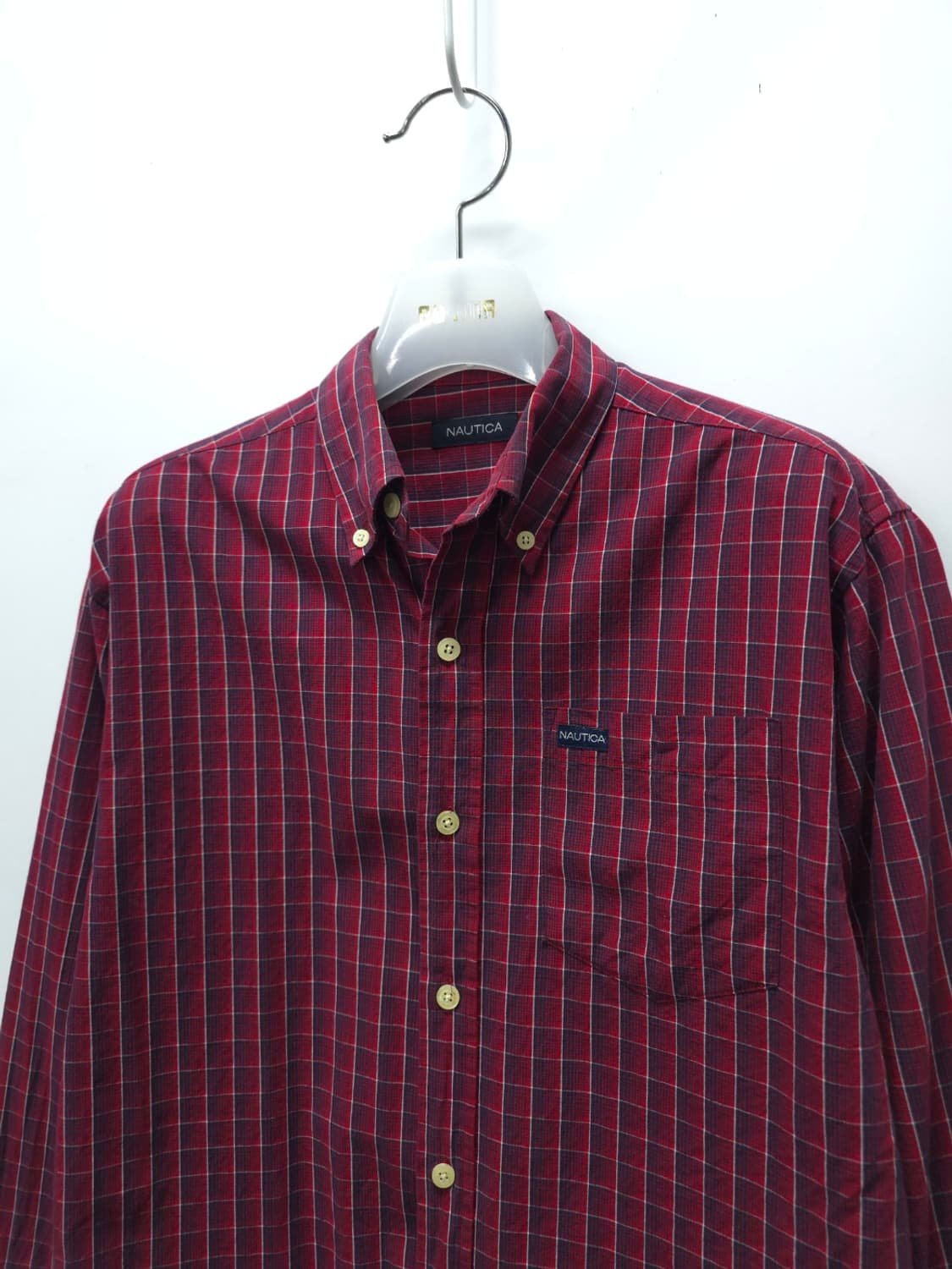 노티카(NAUTICA) 라벨로고 체크셔츠 ( 55~55반 ) 상품이미지2