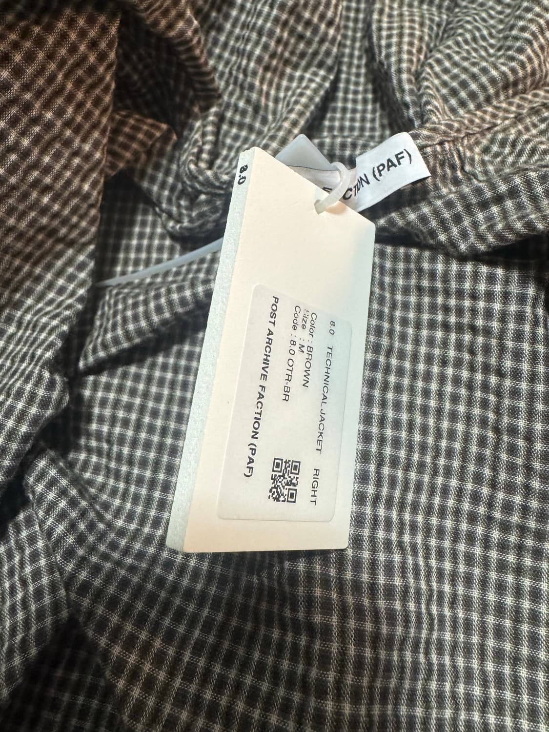 [M] 포스트아카이브 paf 파프 8.0 테크니컬 자켓 브라운 상품이미지2