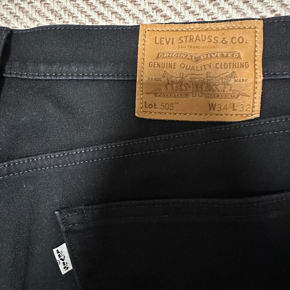 LEVI'S 505 premium jeans black 상품이미지3