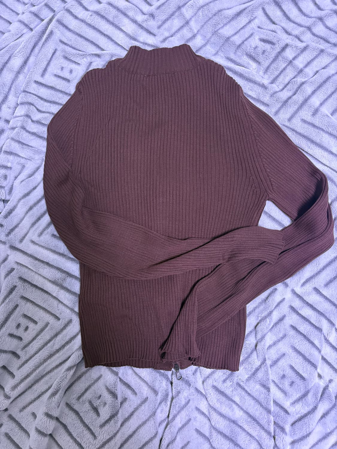 아모멘토 하이넥 집업 브릭 상품이미지2