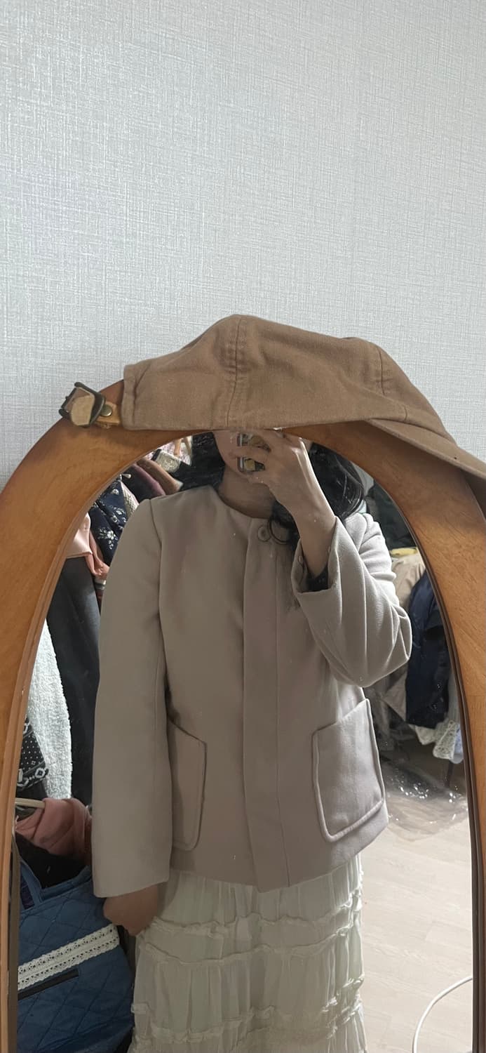 모리걸 빈티지 어스뮤직 핑크 숏코트 💗🌸 상품이미지4