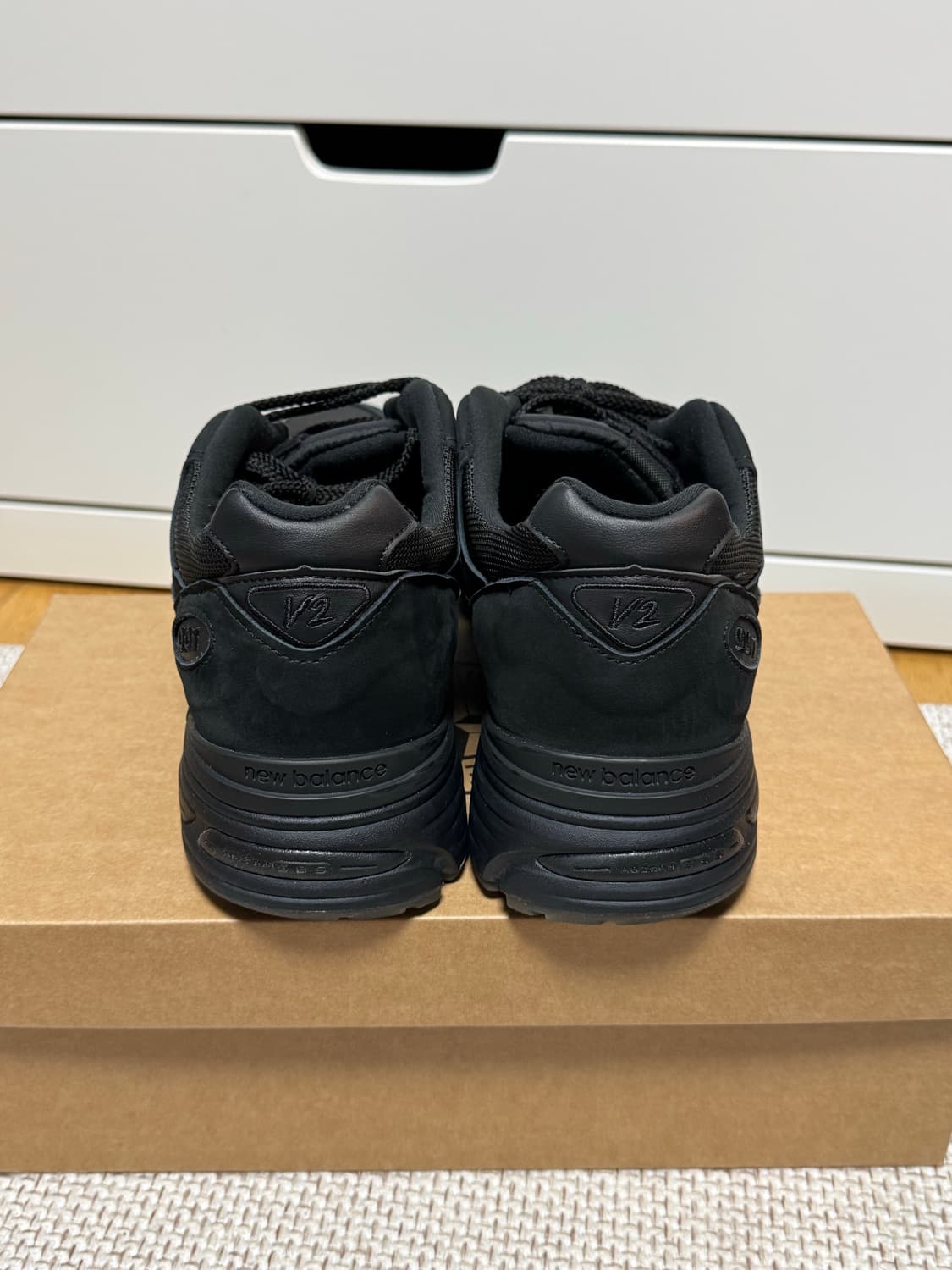 [300]뉴발란스X스톤아일랜드 991v2 메이드 인 UK 블랙 상품이미지7