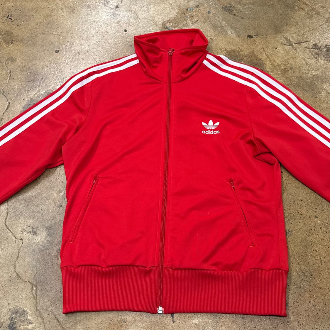 [정품/100] 아디다스 삼선 져지 레드 트랙탑 b10 상품이미지3