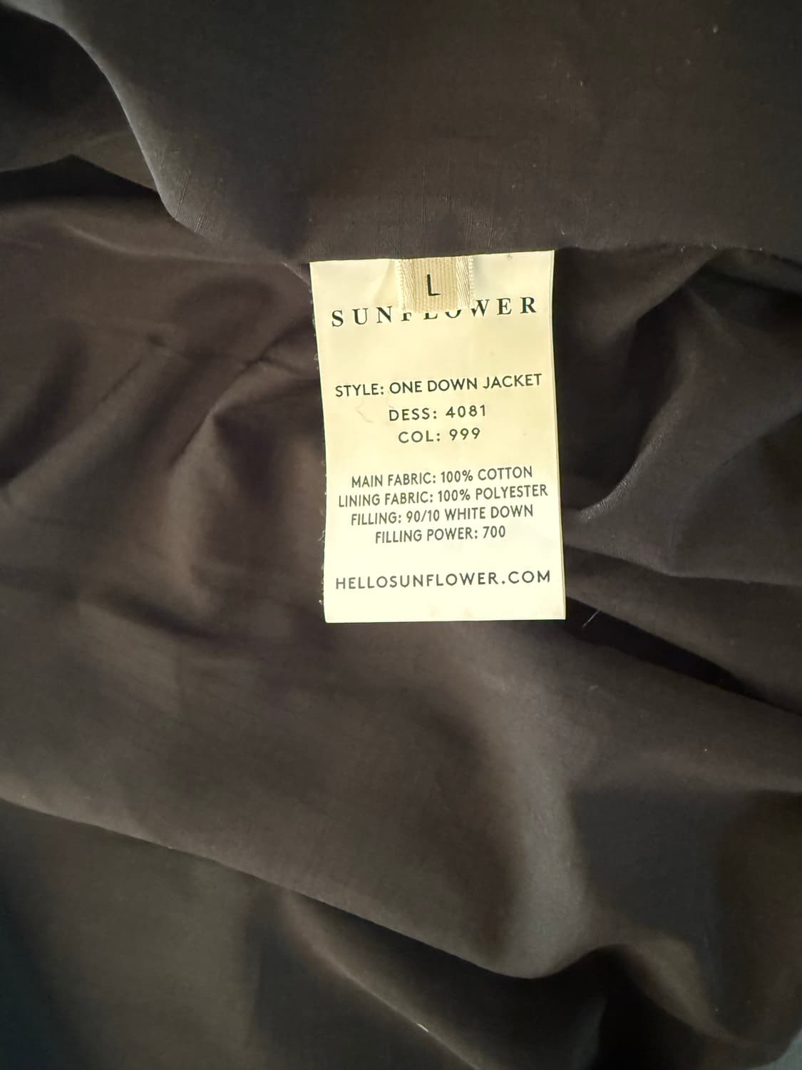 썬플라워 다운 자켓 패딩 상품이미지3