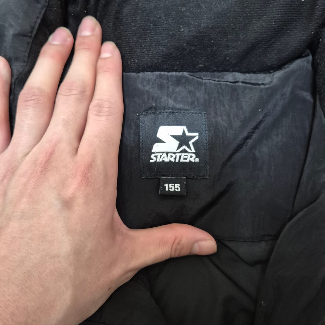 스타터 로고 와펜 덕다운 패딩 상품이미지5