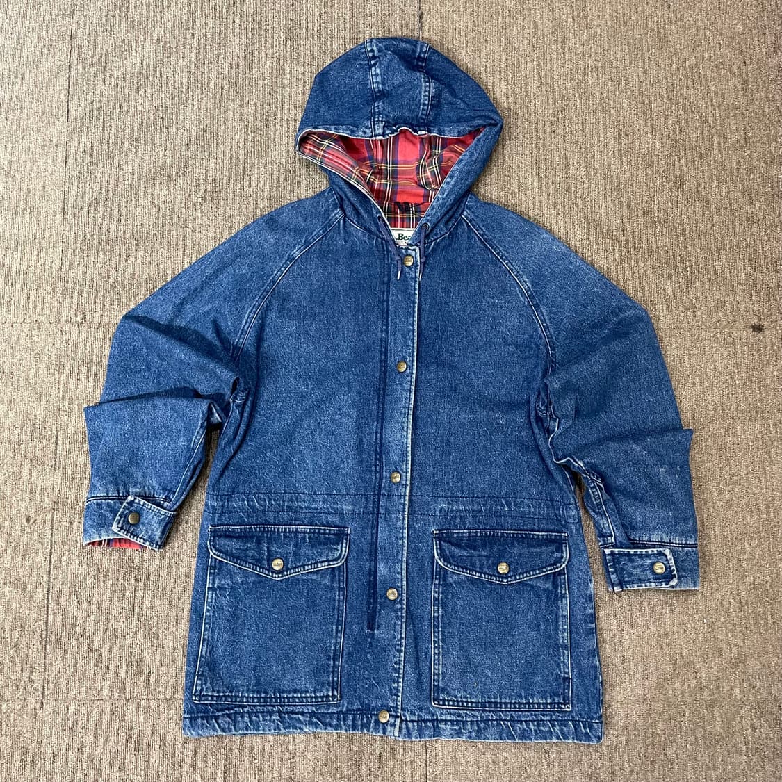 (S) 80s L.L.Bean 엘엘빈 데님 헌팅 자켓 상품이미지1