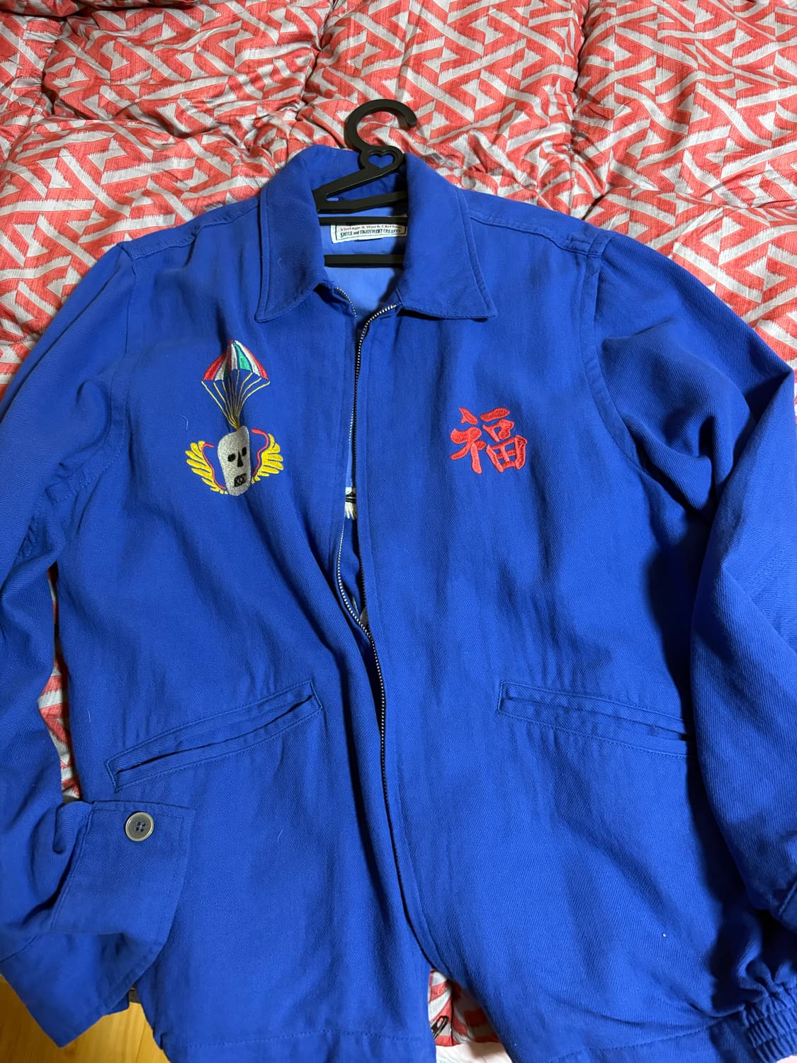 Huston 휴스턴 코튼 린넨 베트장 타이거 블루 L size 상품이미지3