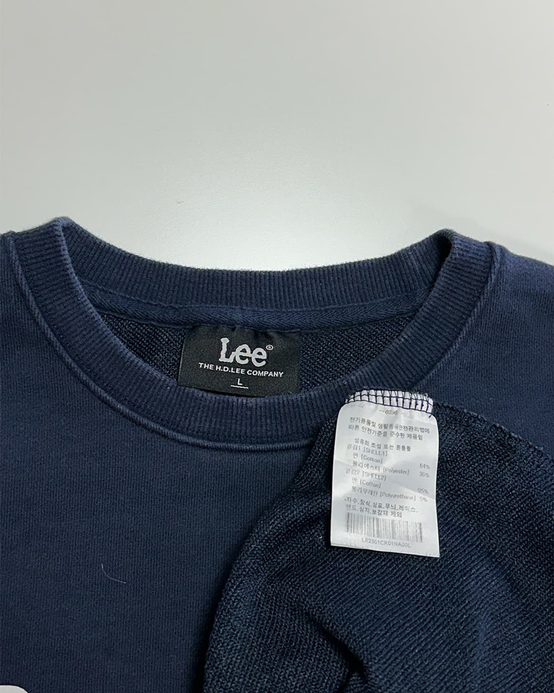 LEE 맨투맨 네이비 상품이미지3