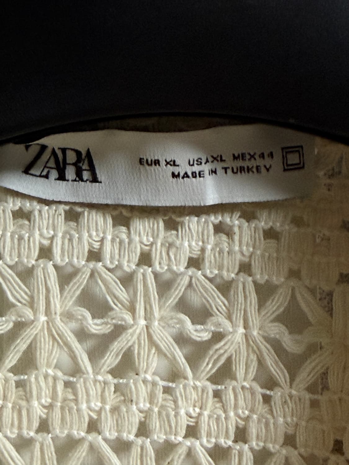 자라 크로셰 반팔 셔츠 XL 상품이미지3