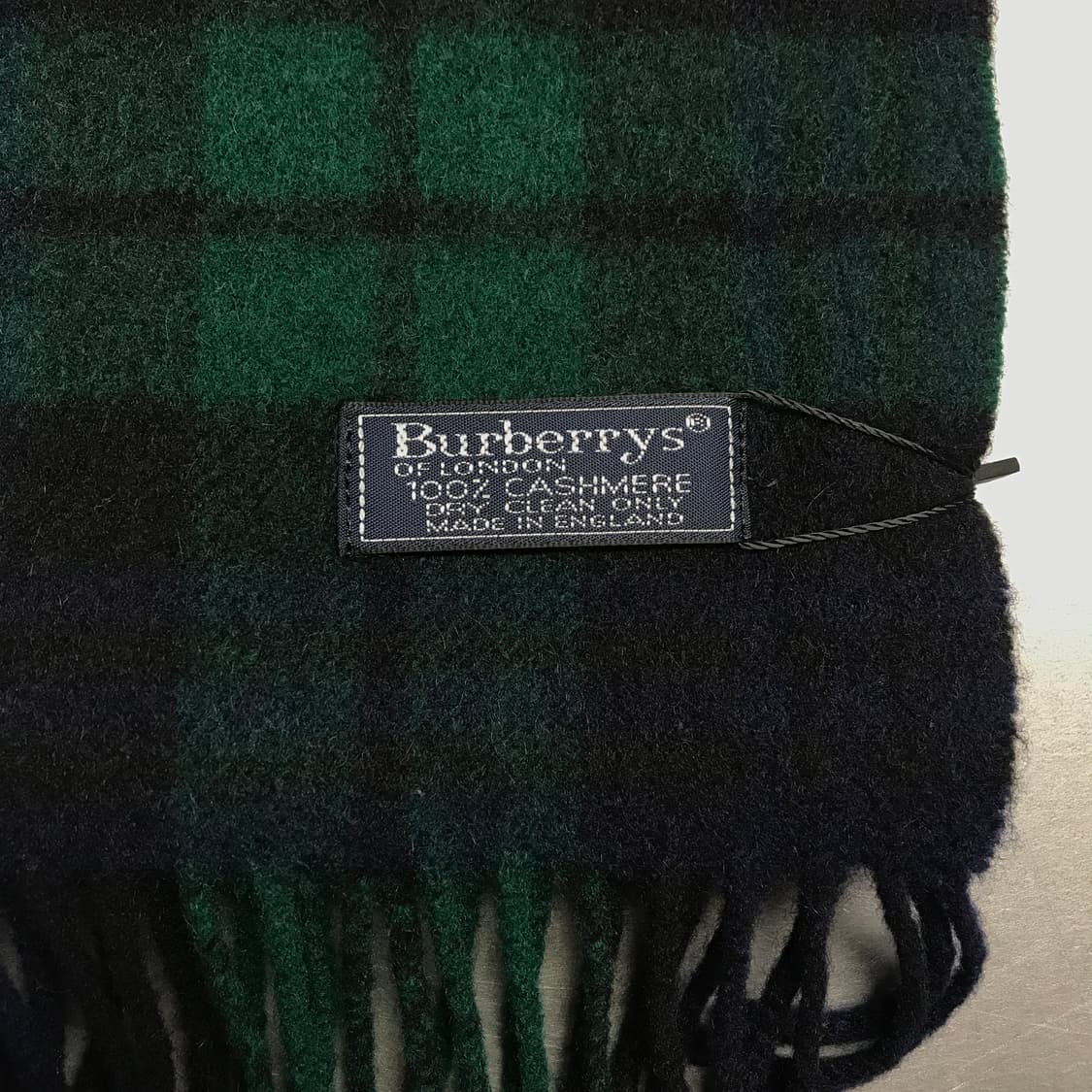 버버리 정품 캐시미어 머플러 그린 상품이미지4