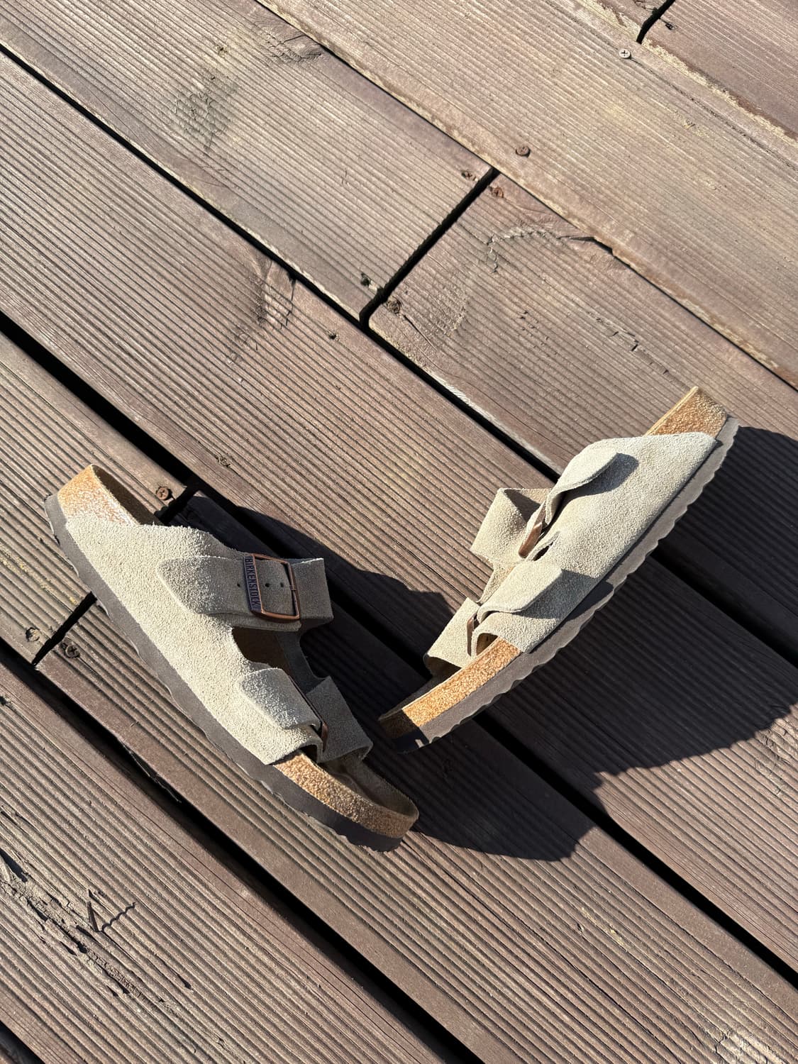 버켄스탁 아리조나 스웨이드 타우페 39 250 내로우 상품이미지4