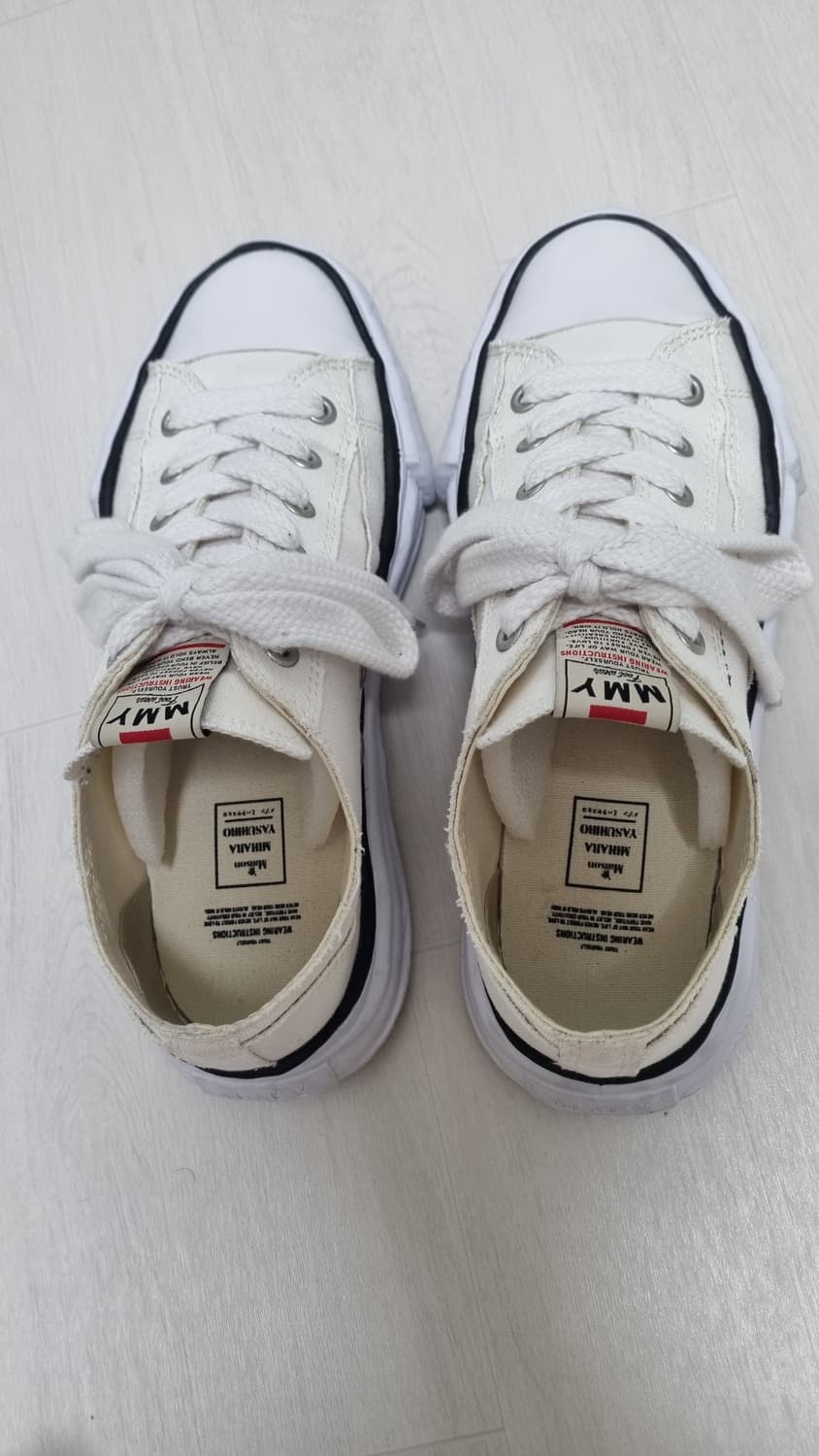 메종미하라야스히로 피터슨 OG솔 캔버스 로우 스니커즈 44 상품이미지5