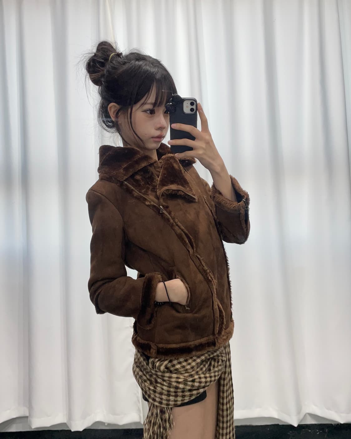 🎸다크 브라운 무스탕 자켓🎸 상품이미지1