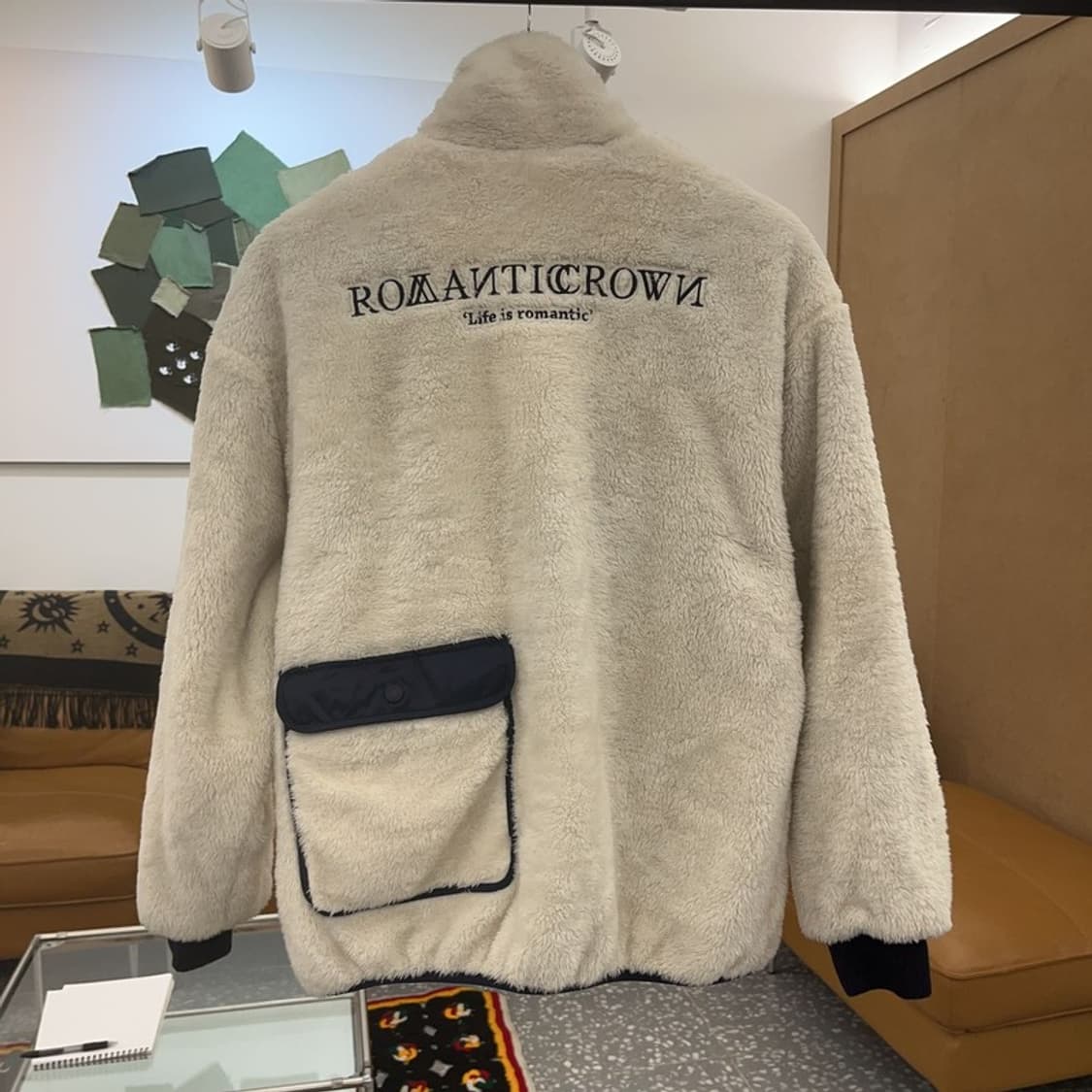 로맨틱크라운 보아털 백포켓 후리스 자켓 S C06600 상품이미지4