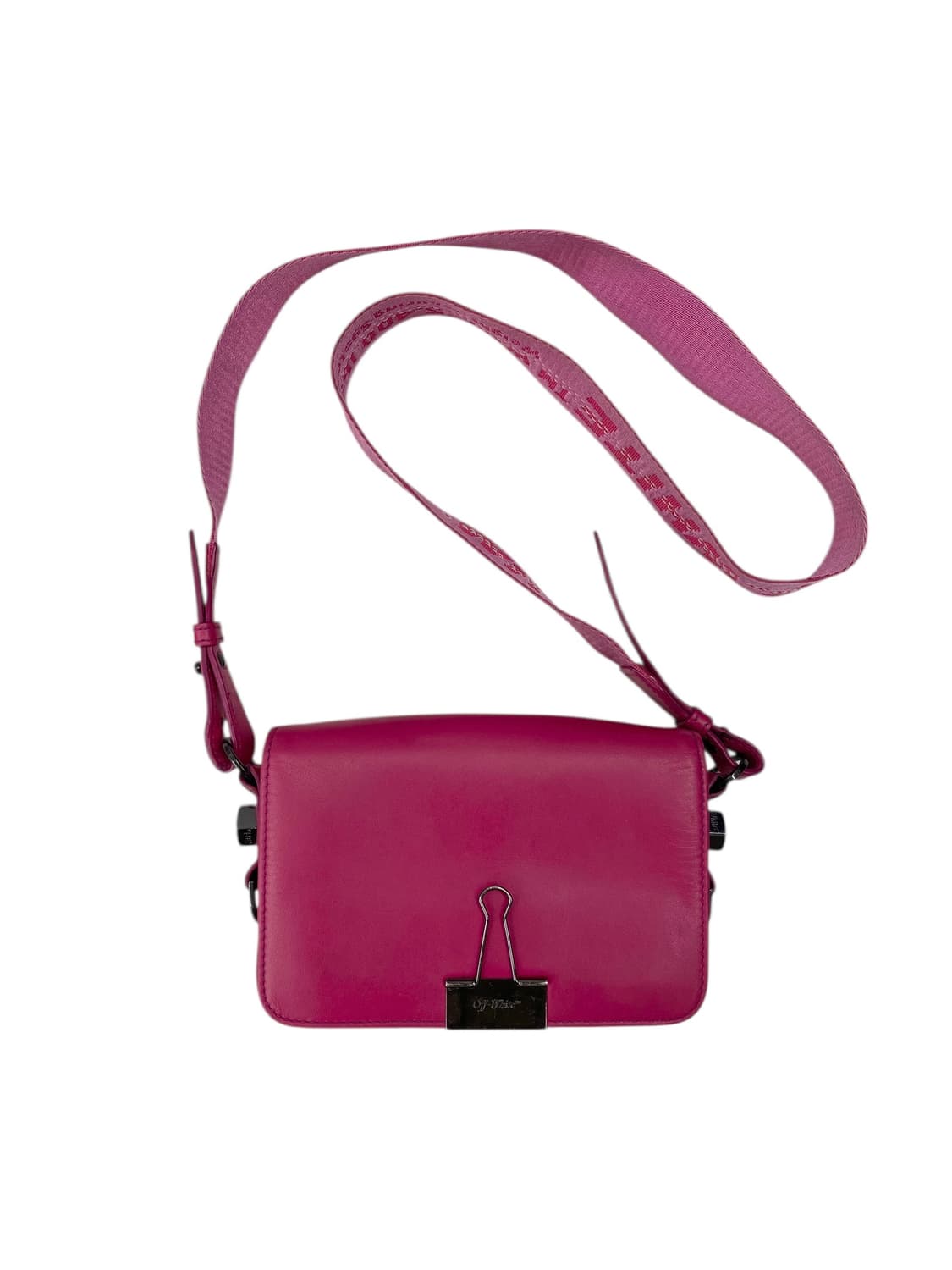 오프화이트 핫핑크 크로스백 상품이미지1