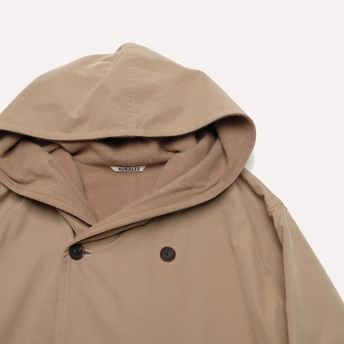 finx hard twist gabardine hooded double  상품이미지3