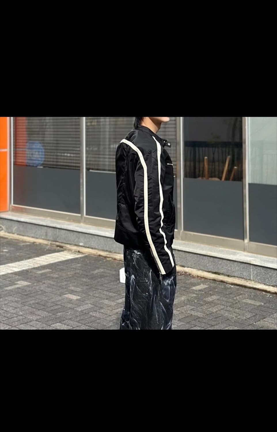 키뮤어 레더 라인 바이커 m 상품이미지5