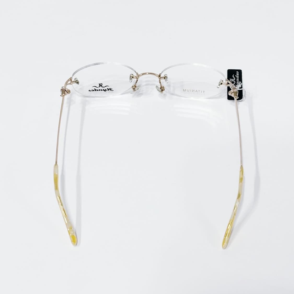 HYADES 골드 큐빅 무테 데드스탁 빈티지안경 상품이미지5