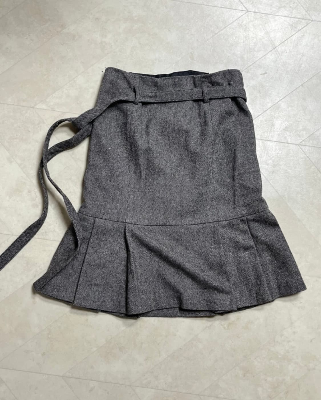 [36] 버버리 울 미디스커트 상품이미지2
