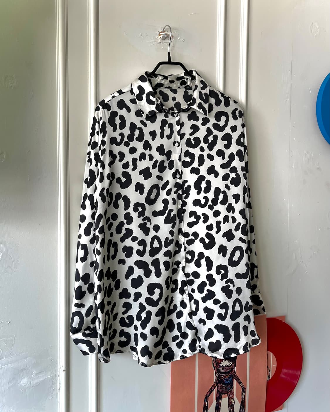 Jpn Vintage Milk Leopard Pattern Shirt 상품이미지3