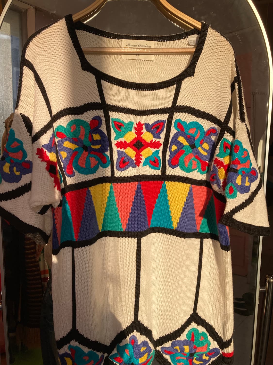 멕시칸 크로셰 무지개 니트 상품이미지2