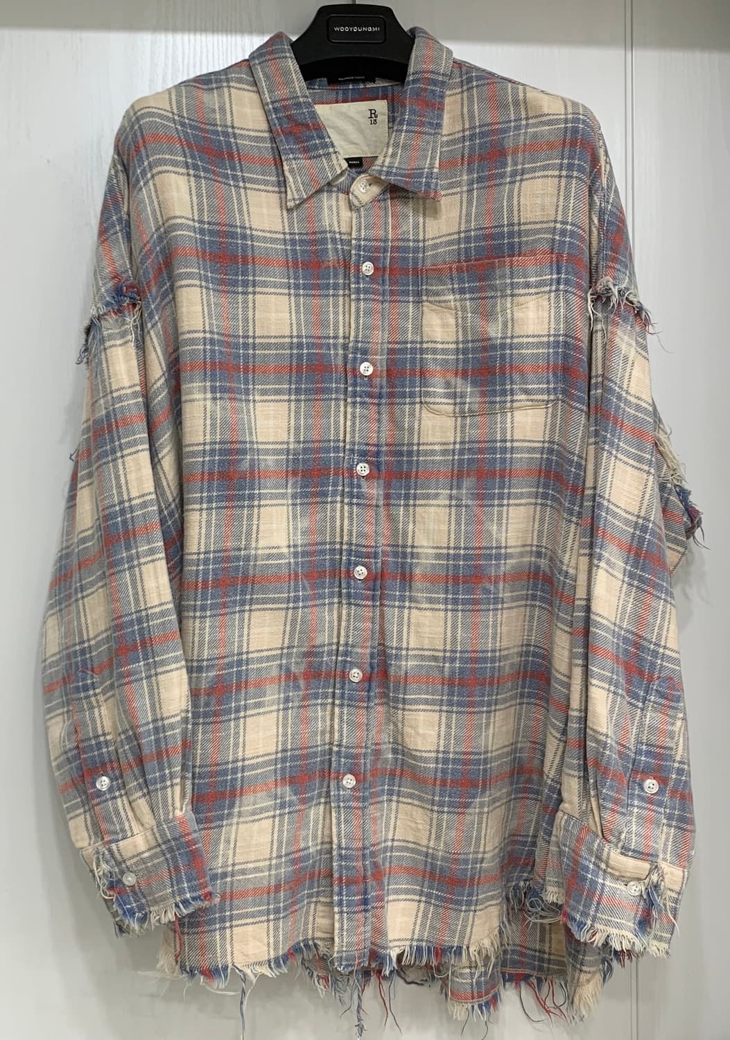 [S] R13 알써틴 체크 셔츠 아이유 상품이미지1