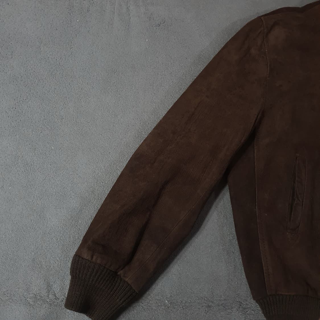 XL 스트롱앤피셔 STRONGS AND FISHER 스웨이드 블루종 자켓 상품이미지3