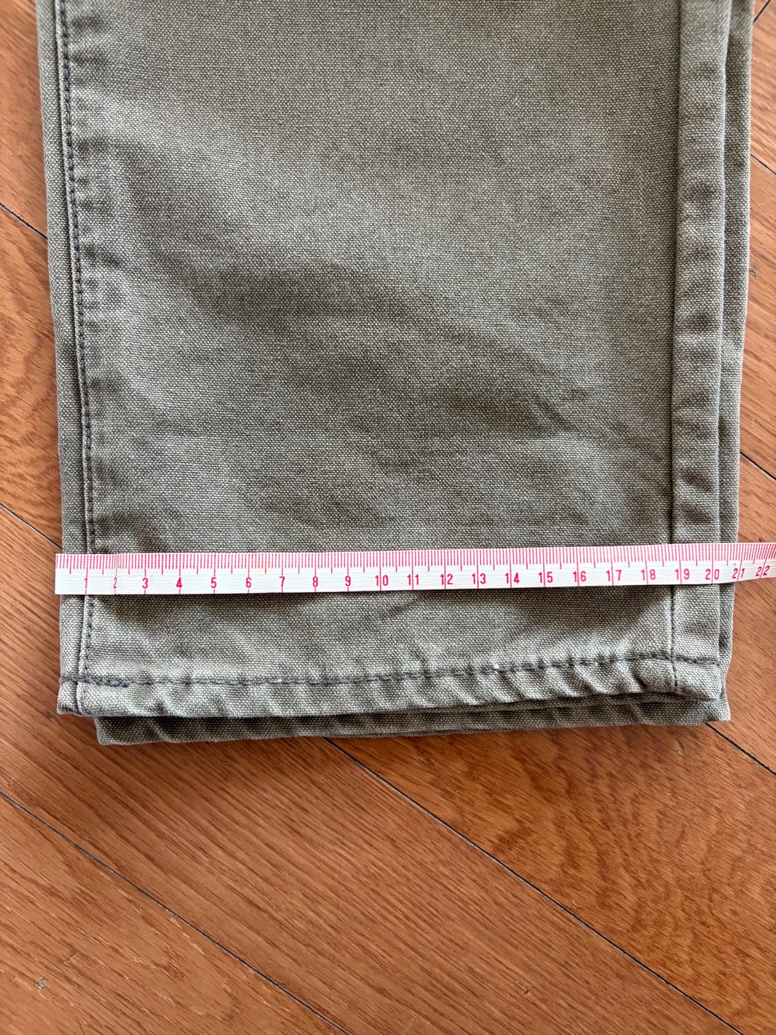 더블알엘 슬림핏 캔버스 팬츠 33*32 상품이미지9