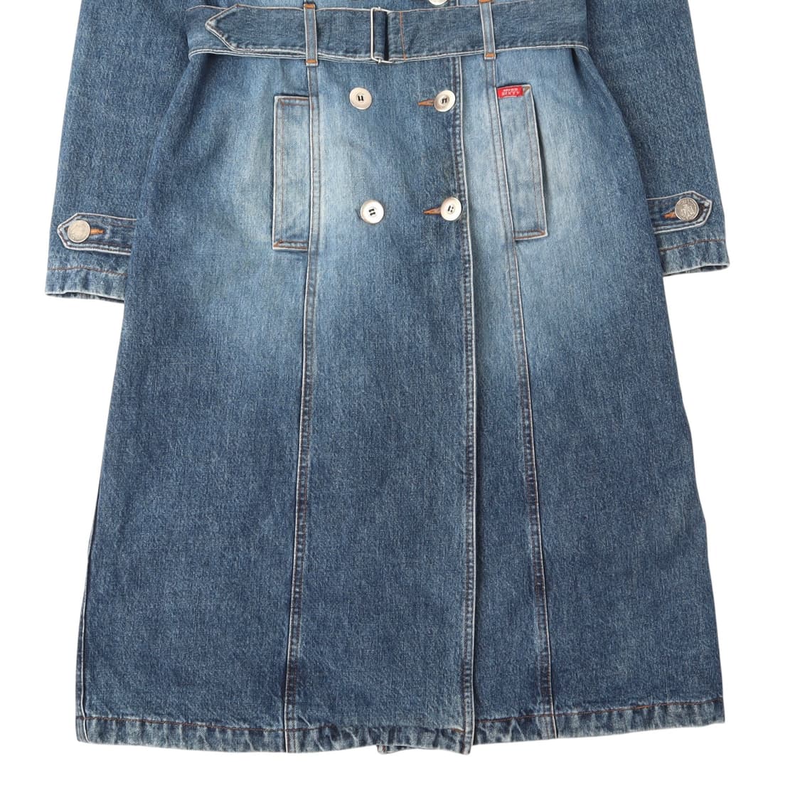 Miss sixty 미스식스티 데님 더블 브레스티드 롱 코트 상품이미지3