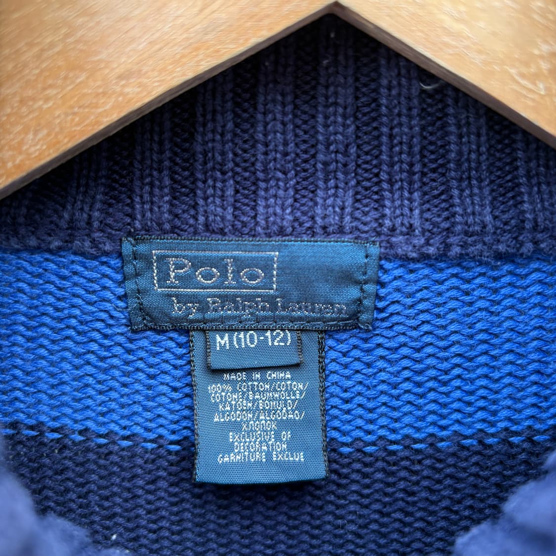 Polo 폴로 스트라이프 니트 집업 상품이미지2