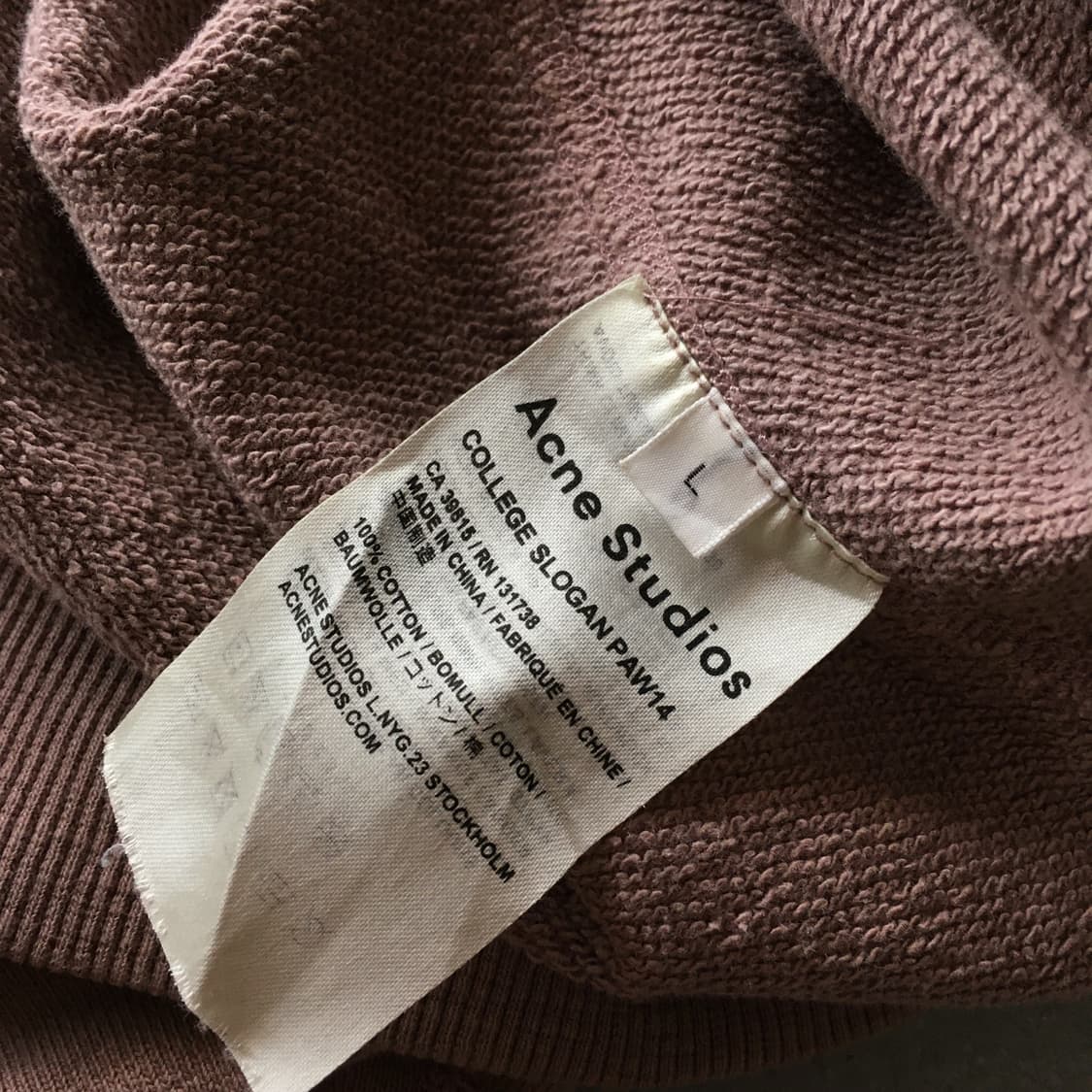 14FW  Acne Studio Slogan Sweat Shirt 상품이미지5
