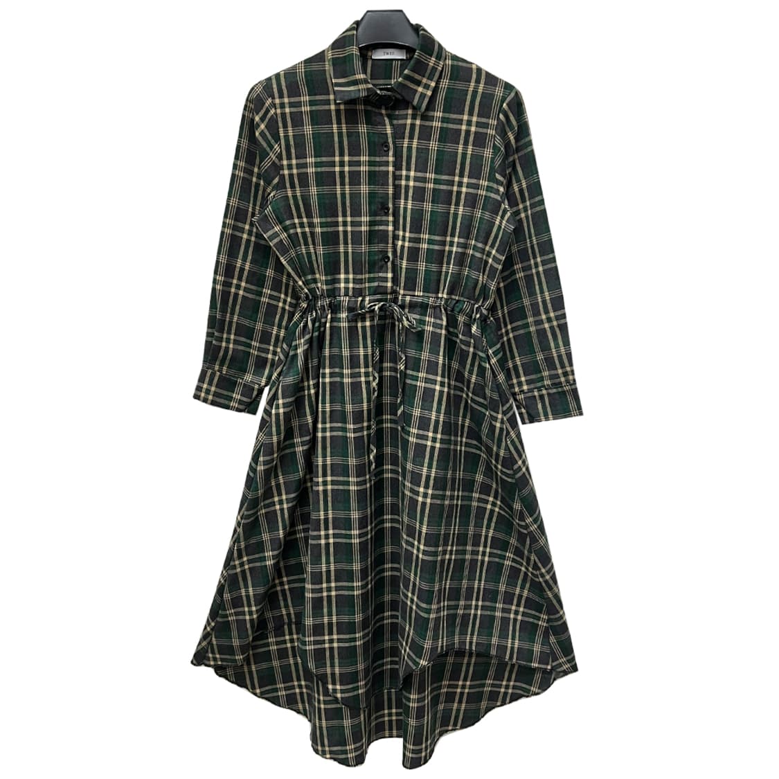 VTG 빈티지 플란넬 체크 롱 원피스 FREE 상품이미지1